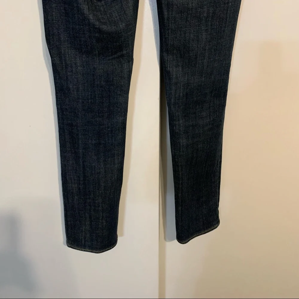 J. Crew stretch 26S matchstick whiskered denim jeans straight leg cotton blend